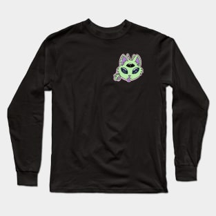 Trippy Alien Kitty - No Background Long Sleeve T-Shirt